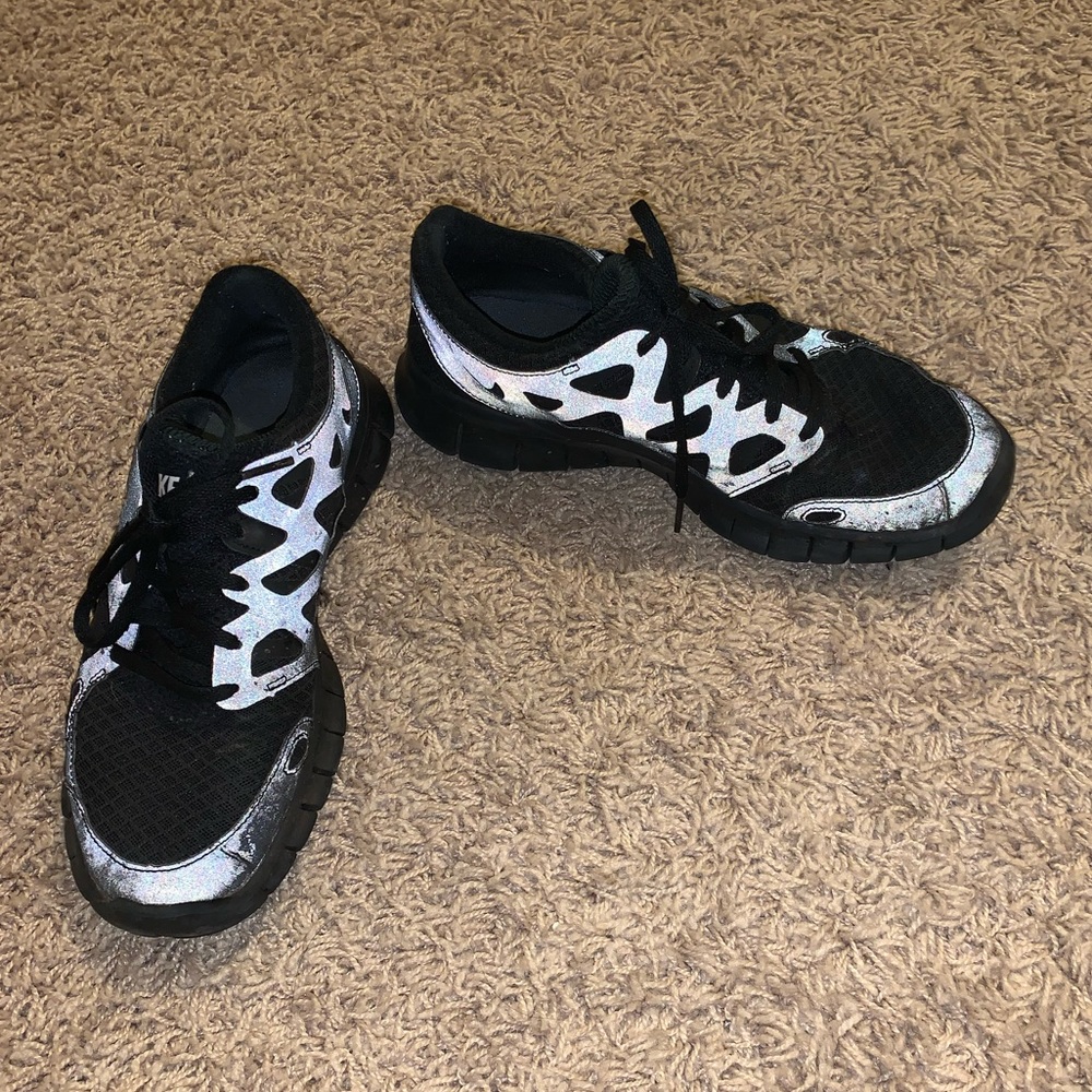 Reflective Nike free runs